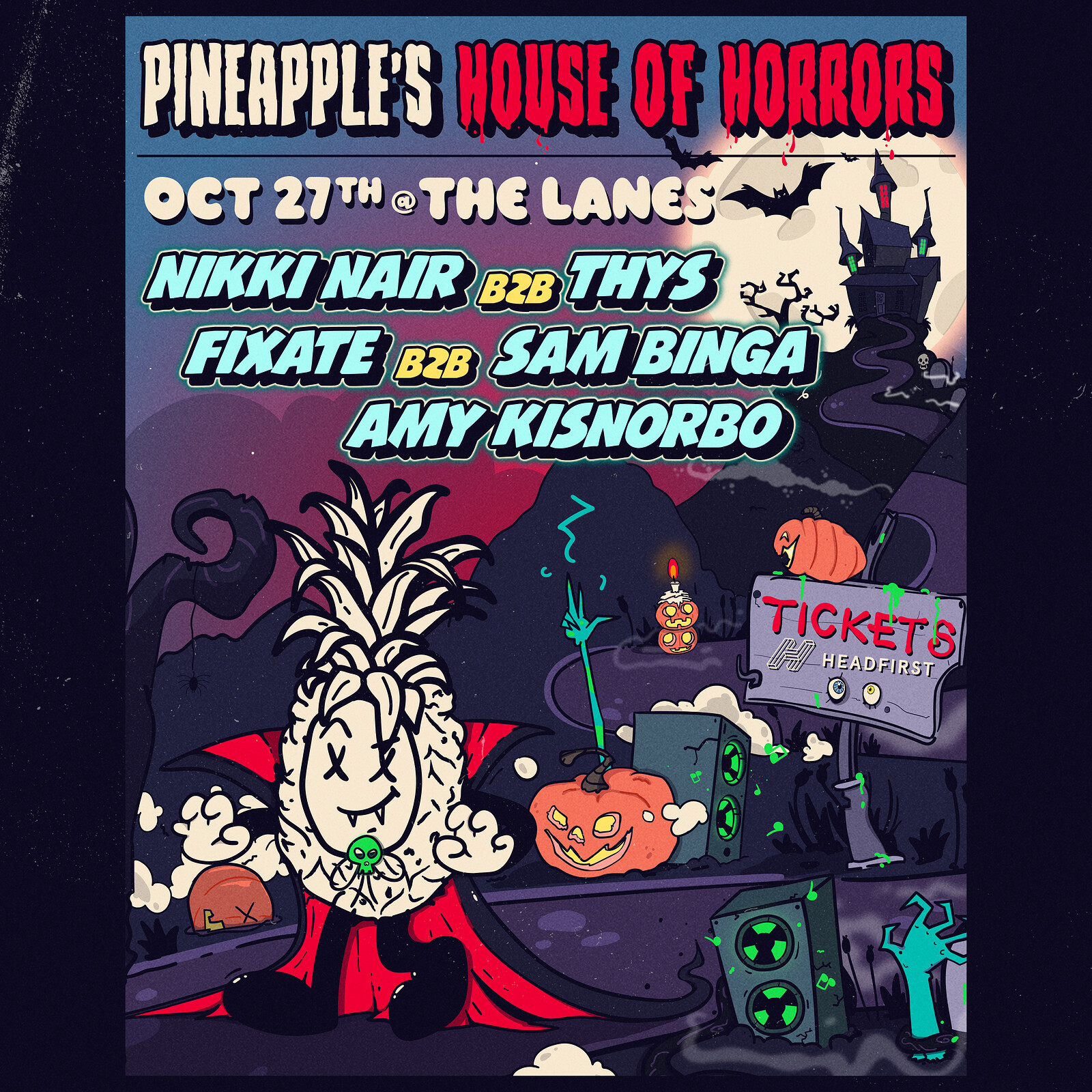 Pineapple Records Halloween House Party at The Lanes
