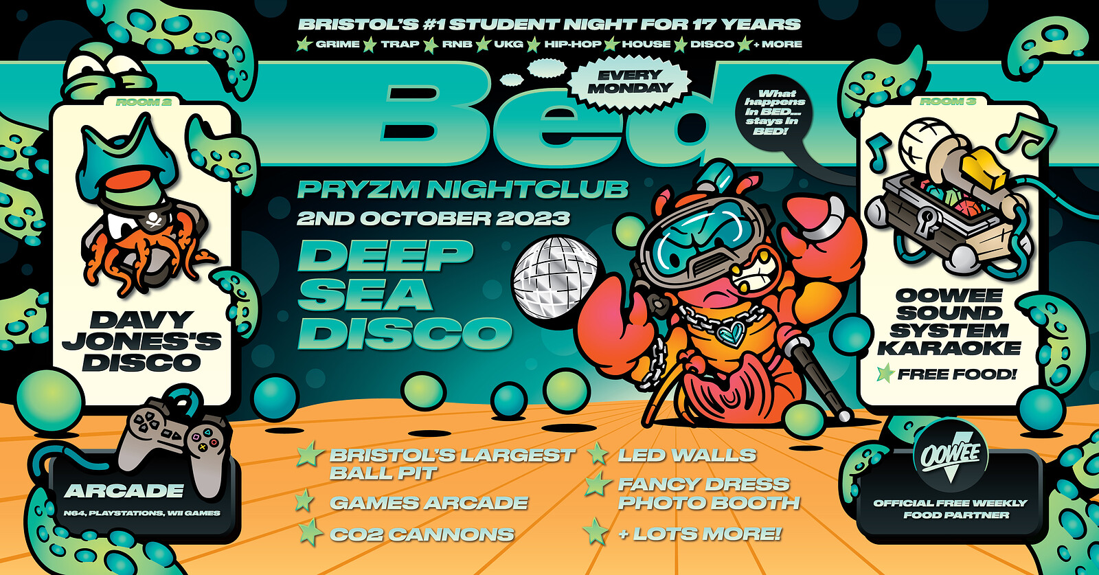 BED Mondays • Deep Sea Disco at Pryzm