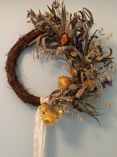 Autumnal Dried Flower Wreath Workshop at Bristol Folk House