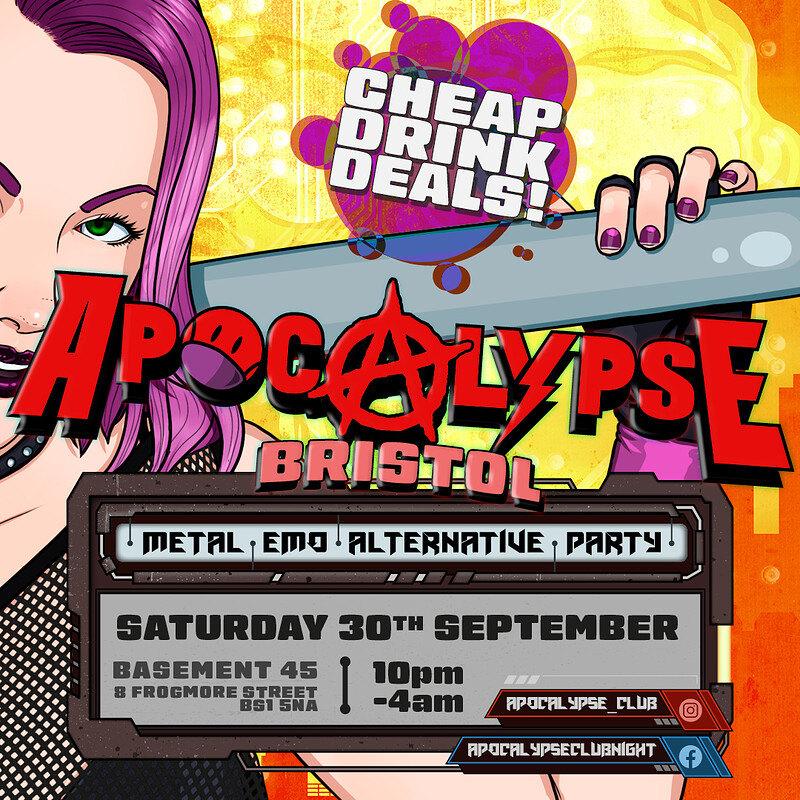 Apocalypse Bristol - Metal // Emo // Alternative at Basement 45