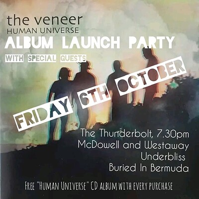 The Veneer - "Human Universe" Album Launch at The Thunderbolt