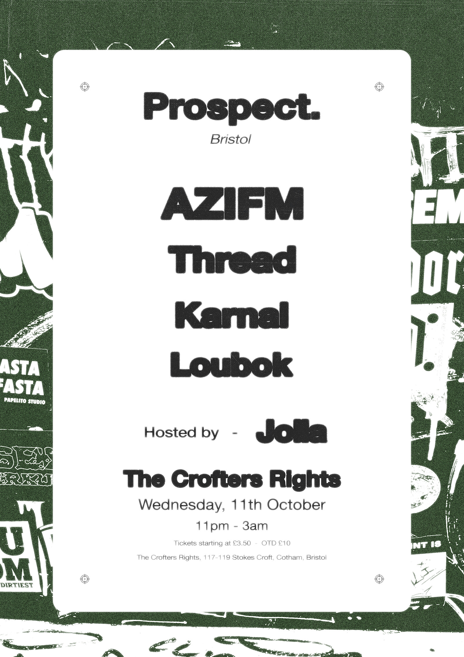 Prospect W/  AZIFM, THREAD + MORE at Crofters Rights