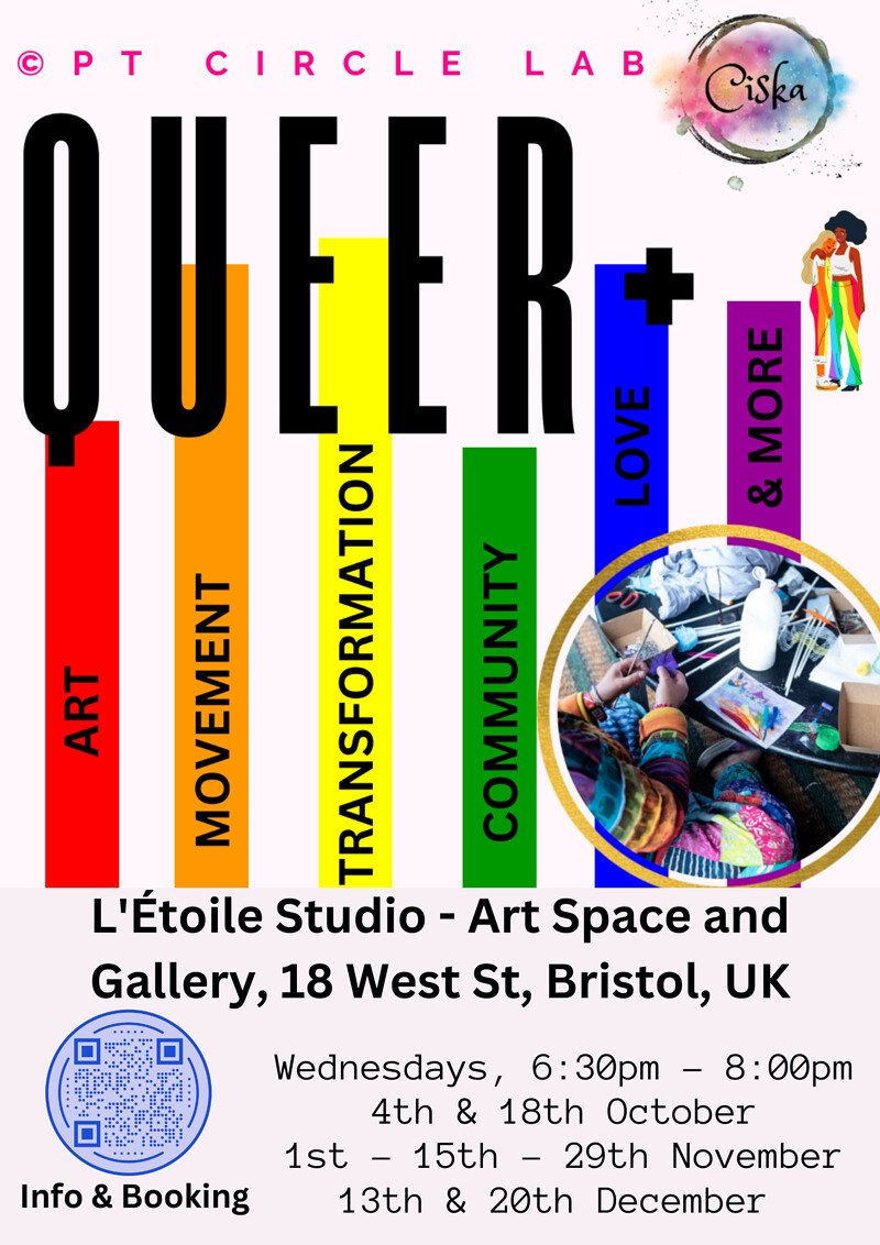“QUEER+” ©PT Circle Lab at L'Étoile Studio - Art Space and Gallery, BS2 0BH, Old Market, Bristol