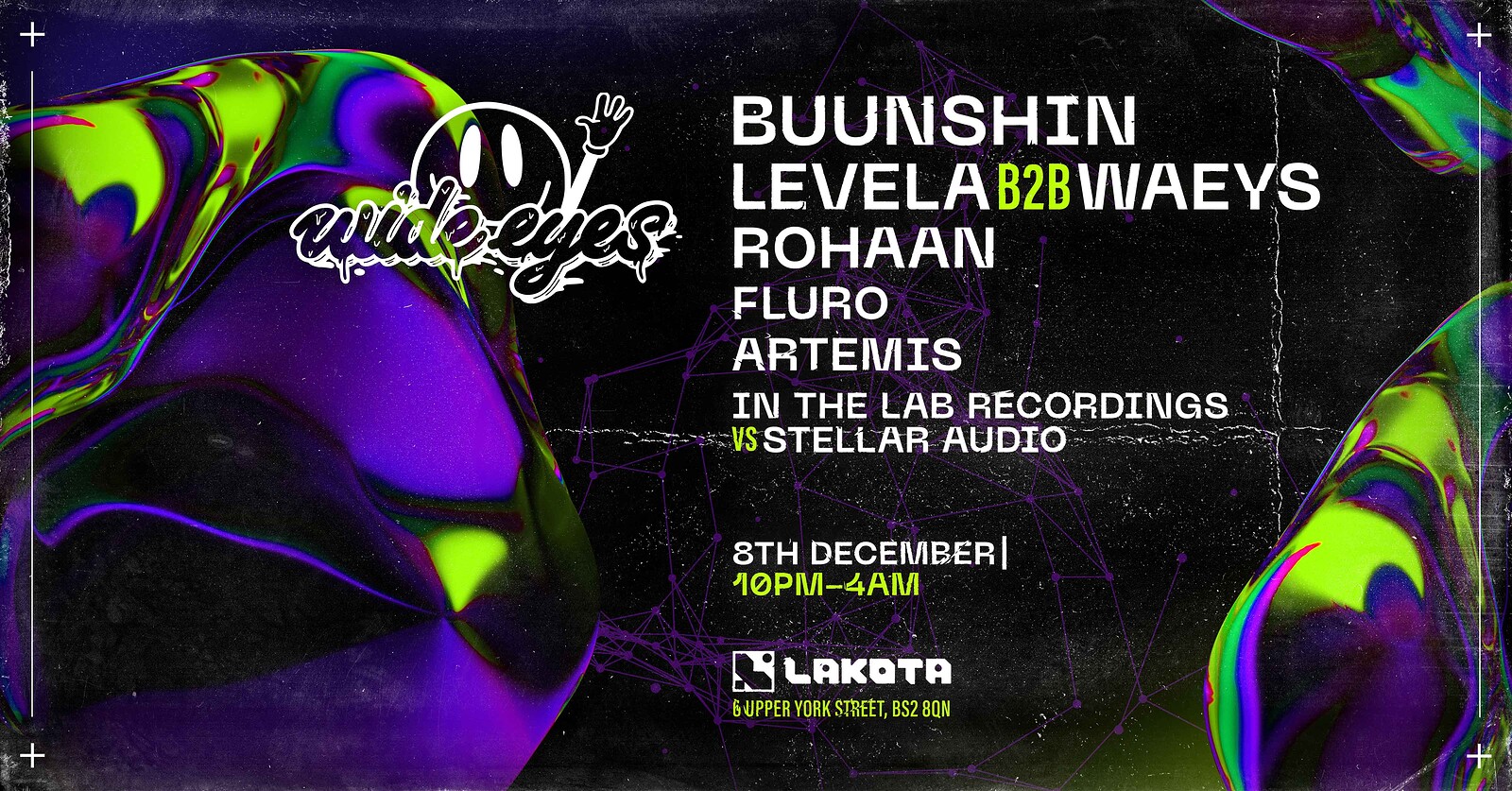 Wide Eyes: Buunshin, Levela b2b Waeys at Lakota