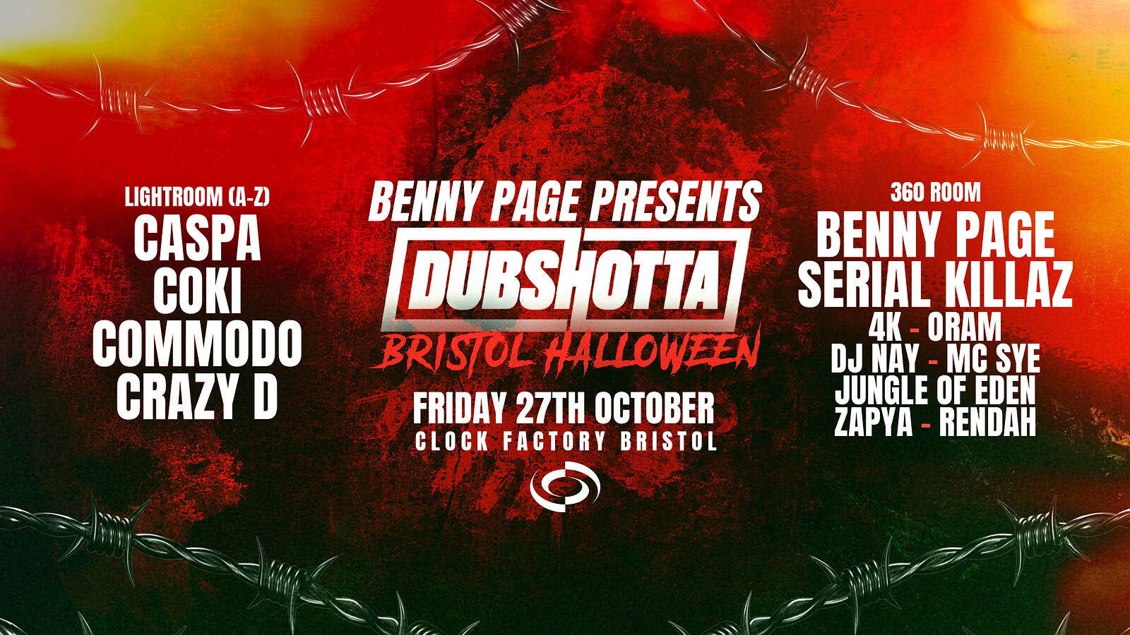 Jungle Free Rave: Bennypage, Serial Killaz at Clock Factory