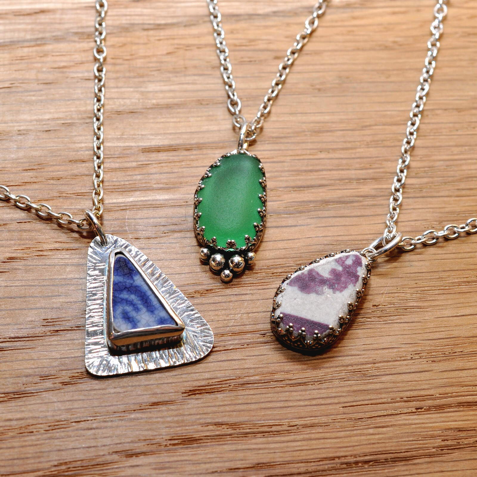 Silver and Seaglass Pendant at Bristol Folk House