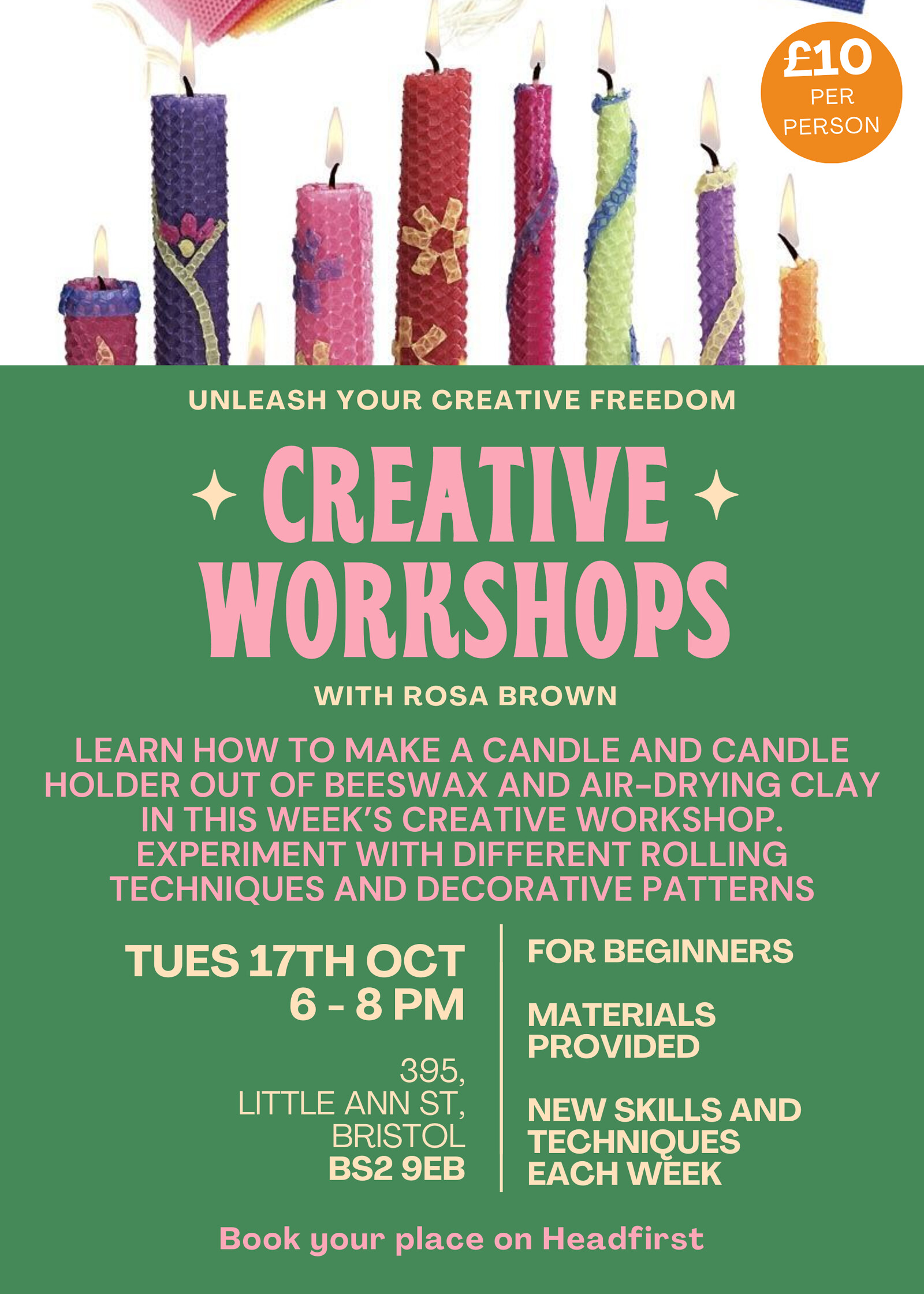 Creative Workshop: Candle Making at 395