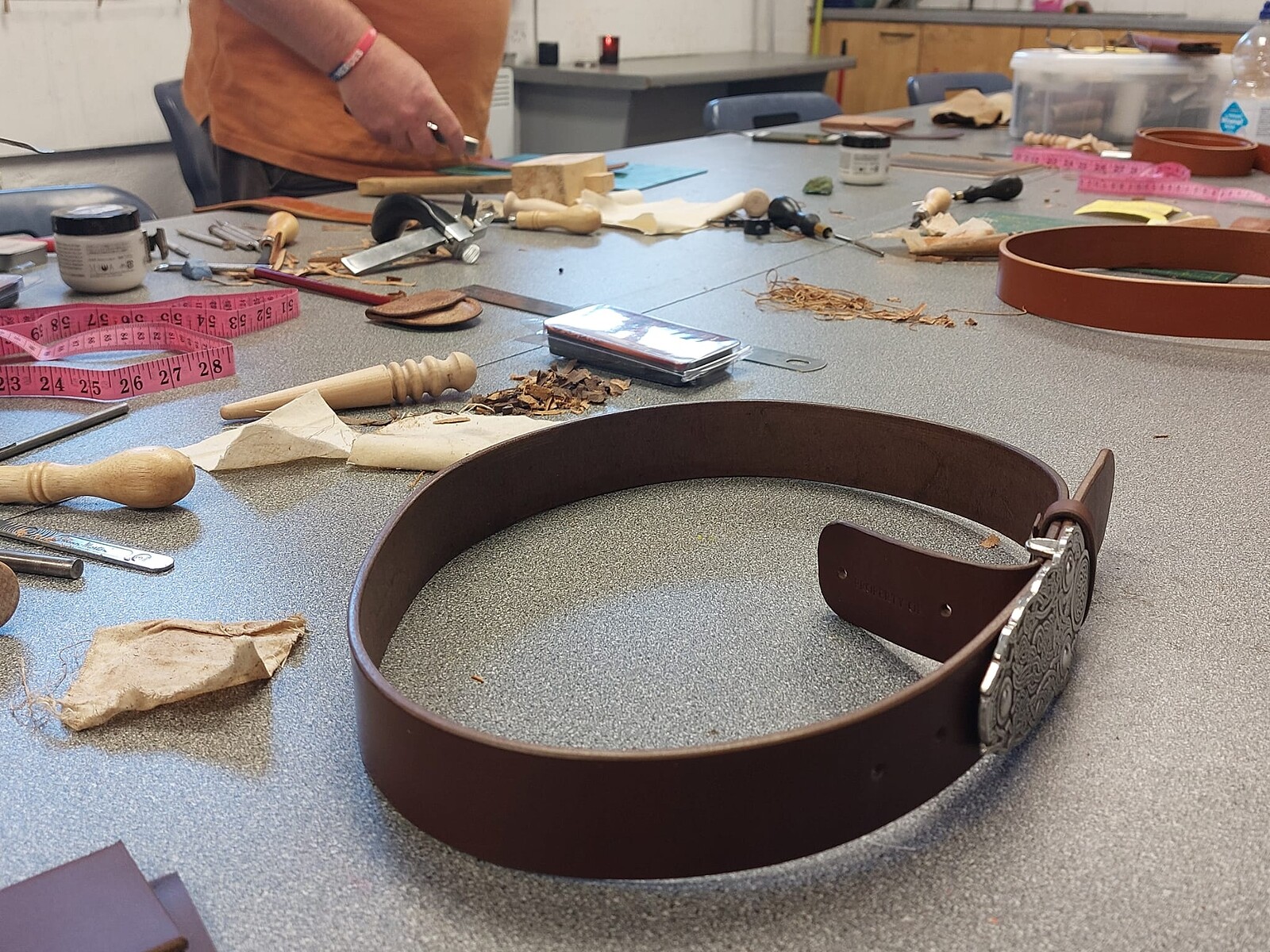 Leather Belt Making Workshop at Bristol Folk House