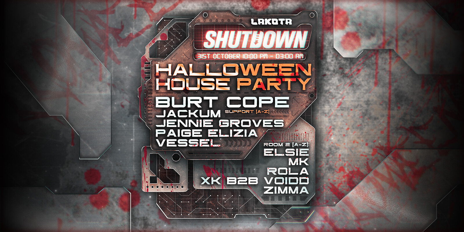 Shutdown: The Halloween House Party at Lakota