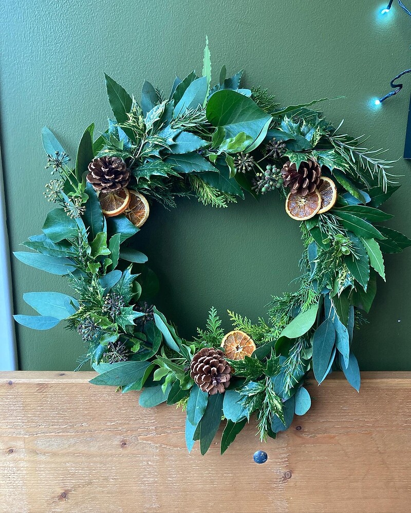 Fresh Christmas Wreath Workshop at Bristol Folk House