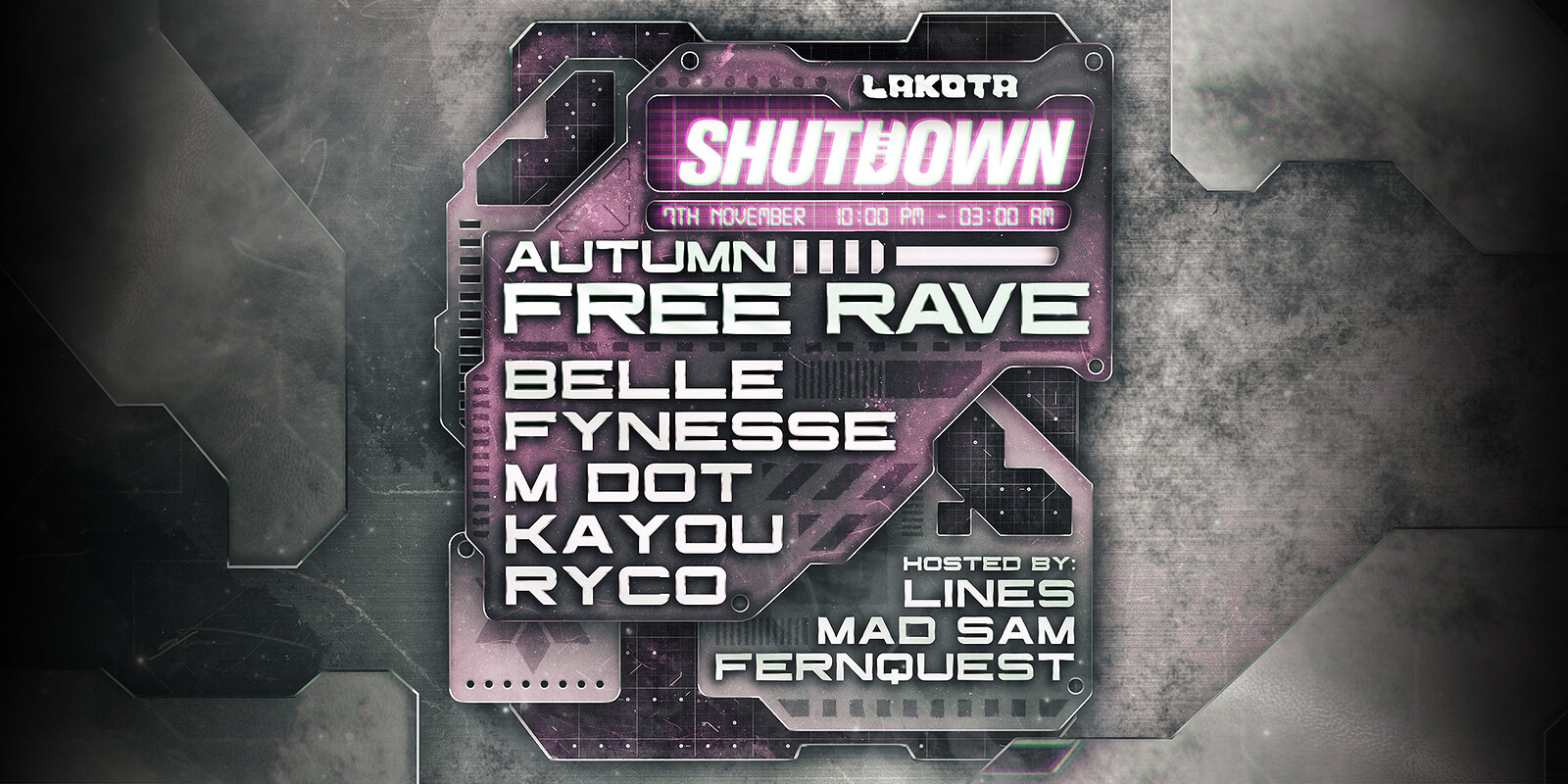 Shutdown: Autumn Rave tickets — 0p | Lakota, Bristol
