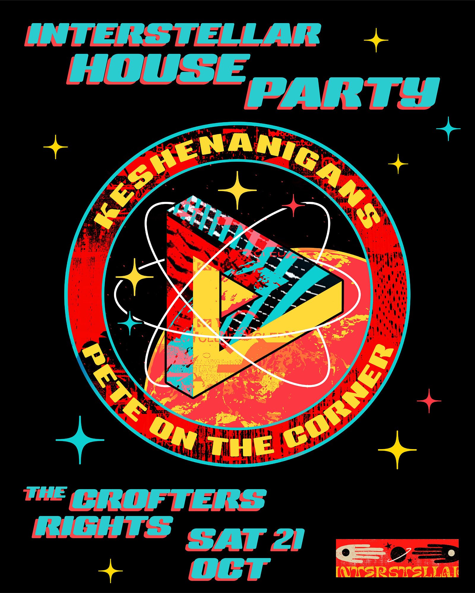 Interstellar House Party: Pete OTC & Keshananigans at Crofters Rights