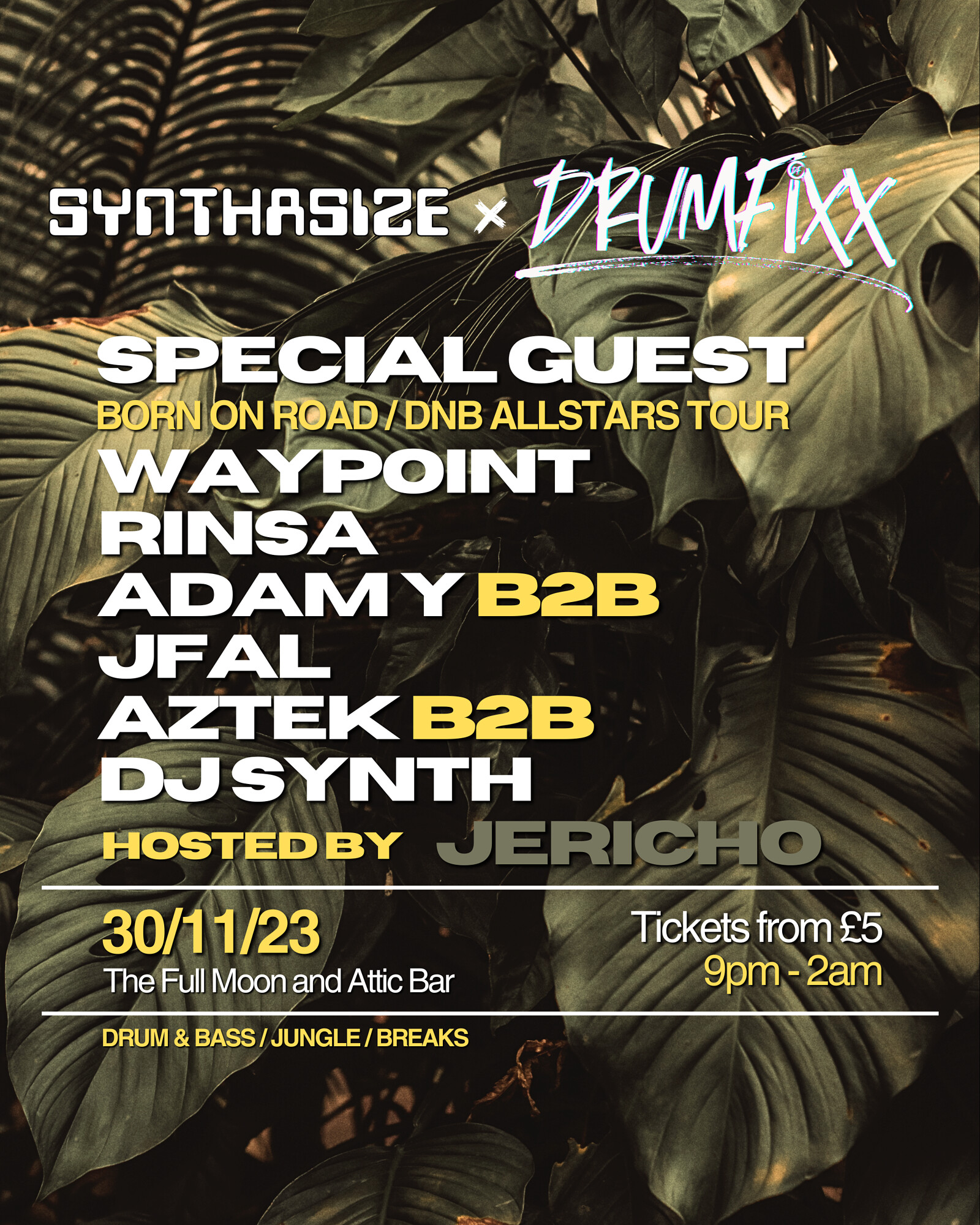 Diagnostix + Waypoint at The Full Moon & Attic Bar