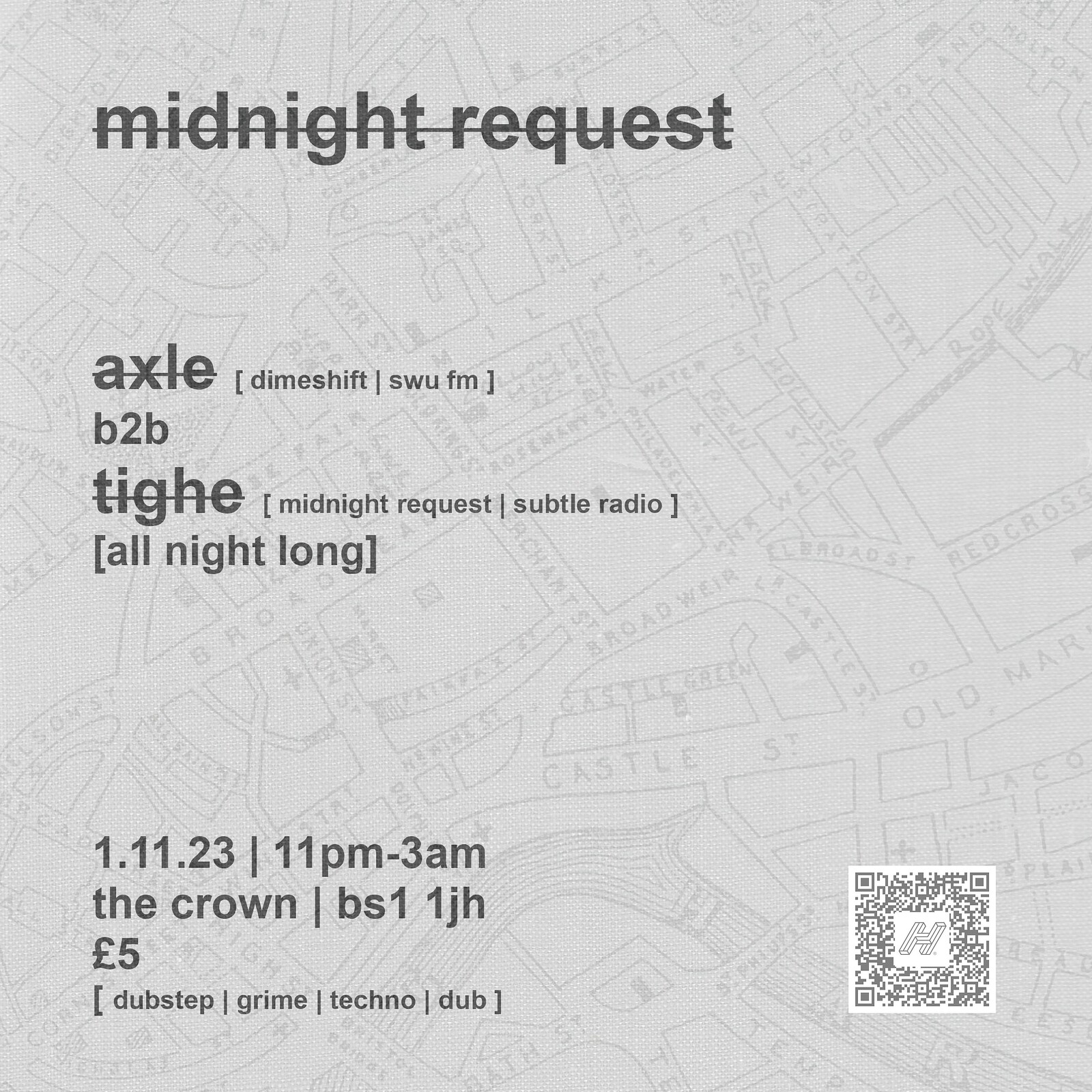 Midnight Request 001: Axle & Tighe at The Crown