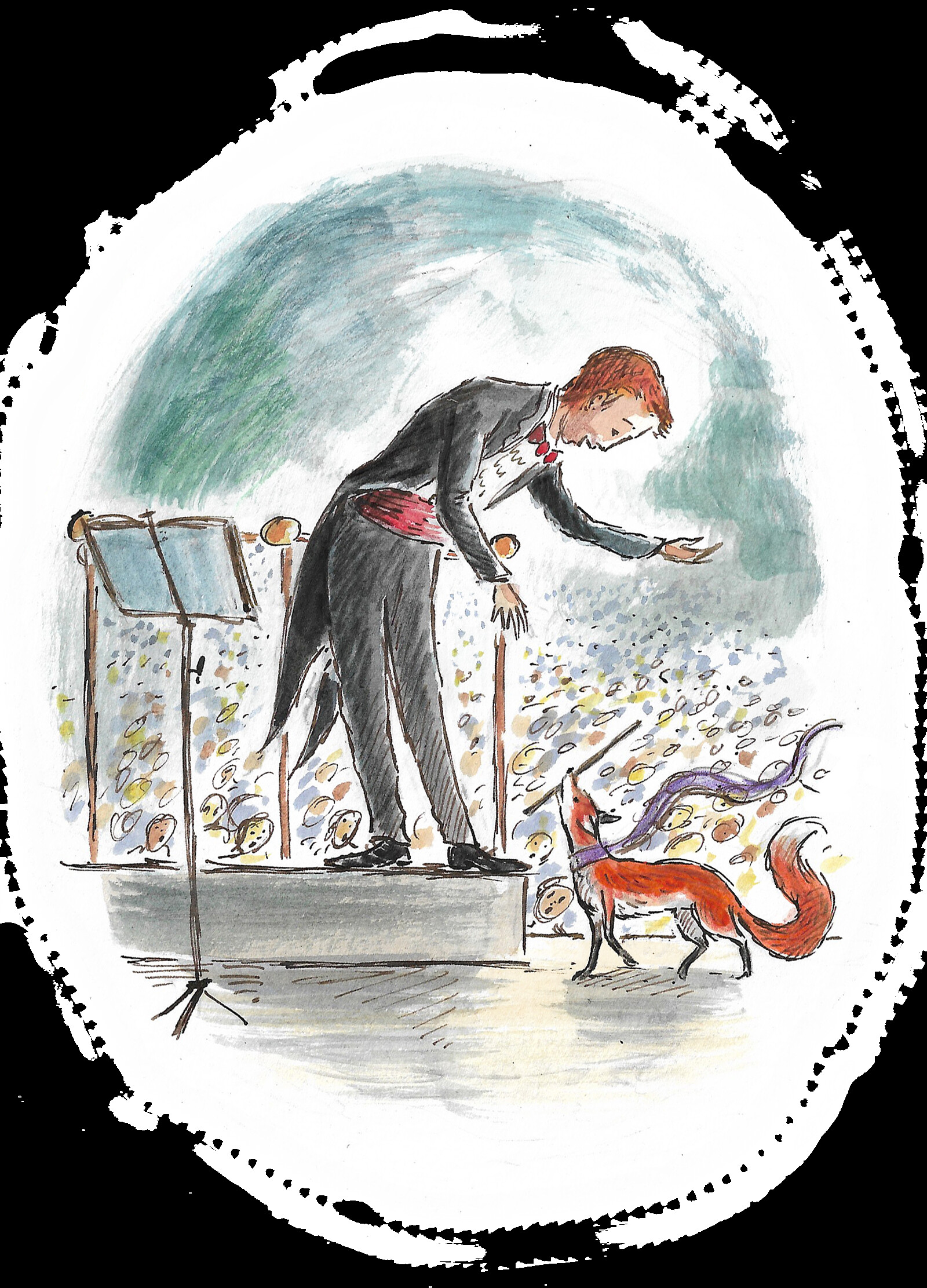 Gaspard the Fox with Zeb Soanes at St George's Bristol