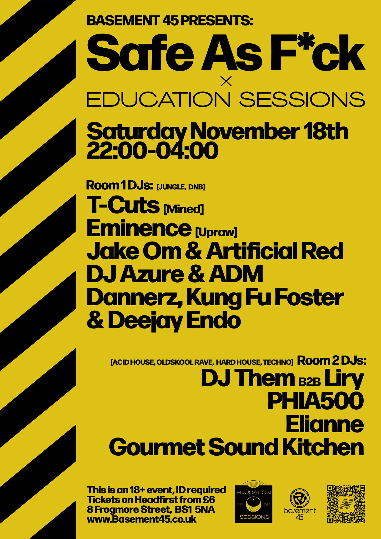 Safe As F*ck w/ Education Sessions at Basement 45