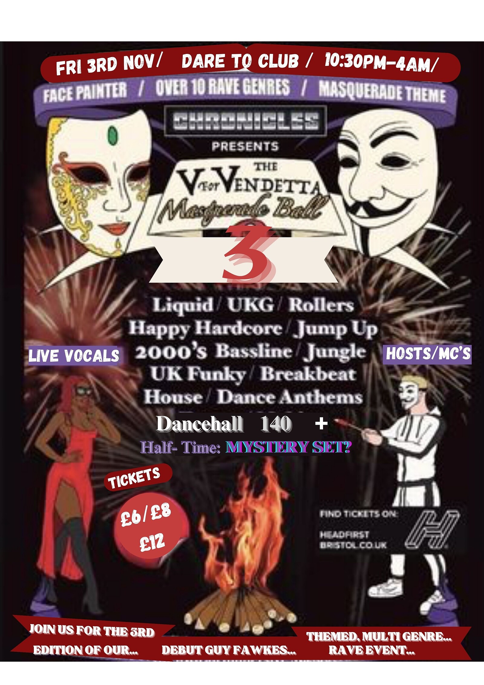 Chronicles-The ‘V for Vendetta Masquerade Ball  3) at Dare to Club