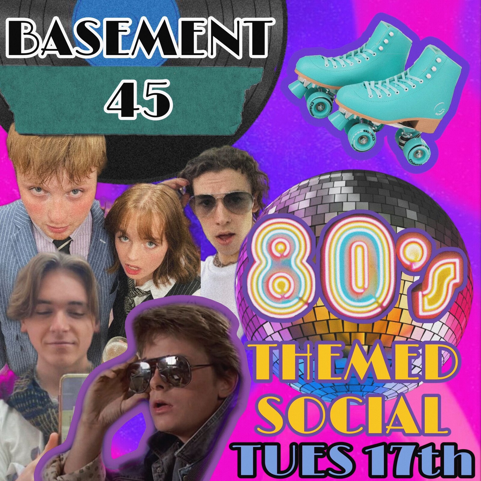 Dramlights 80's night at Basement 45