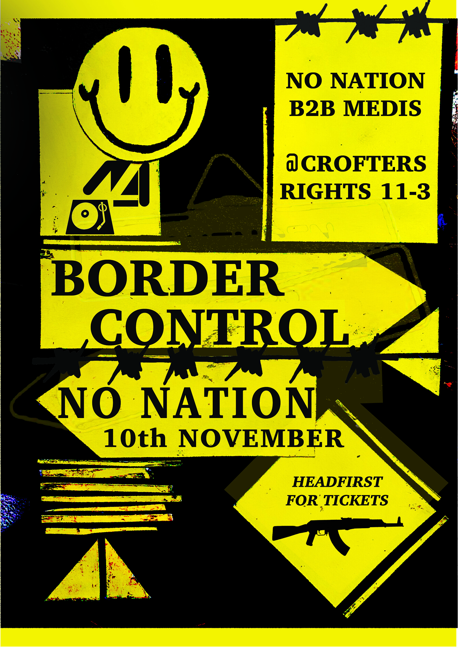 BORDER CONTROL// NO NATION B2B MEDIS at Crofters Rights