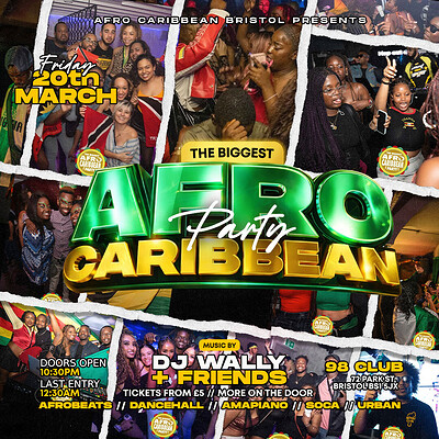 The Biggest Afro Caribbean Party at 98 club