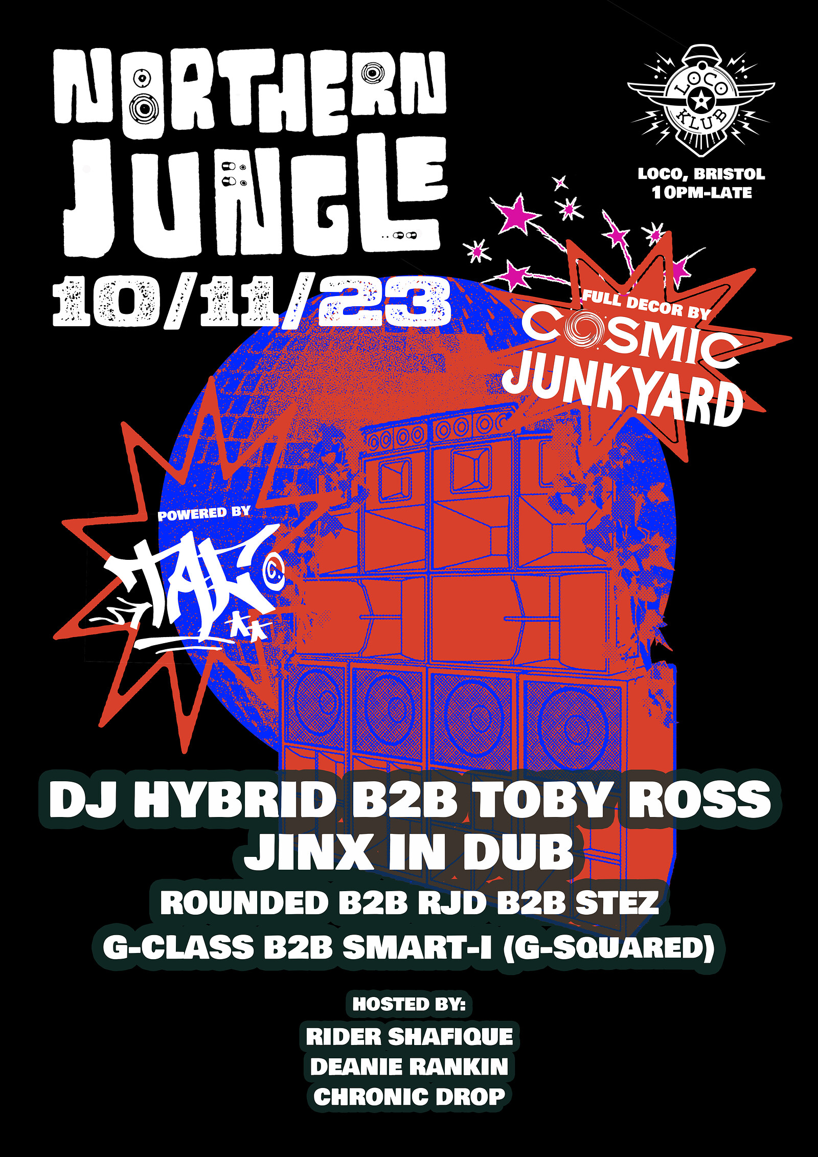 Northern Jungle X Cosmic Junkyard hits Bristol at Loco Klub