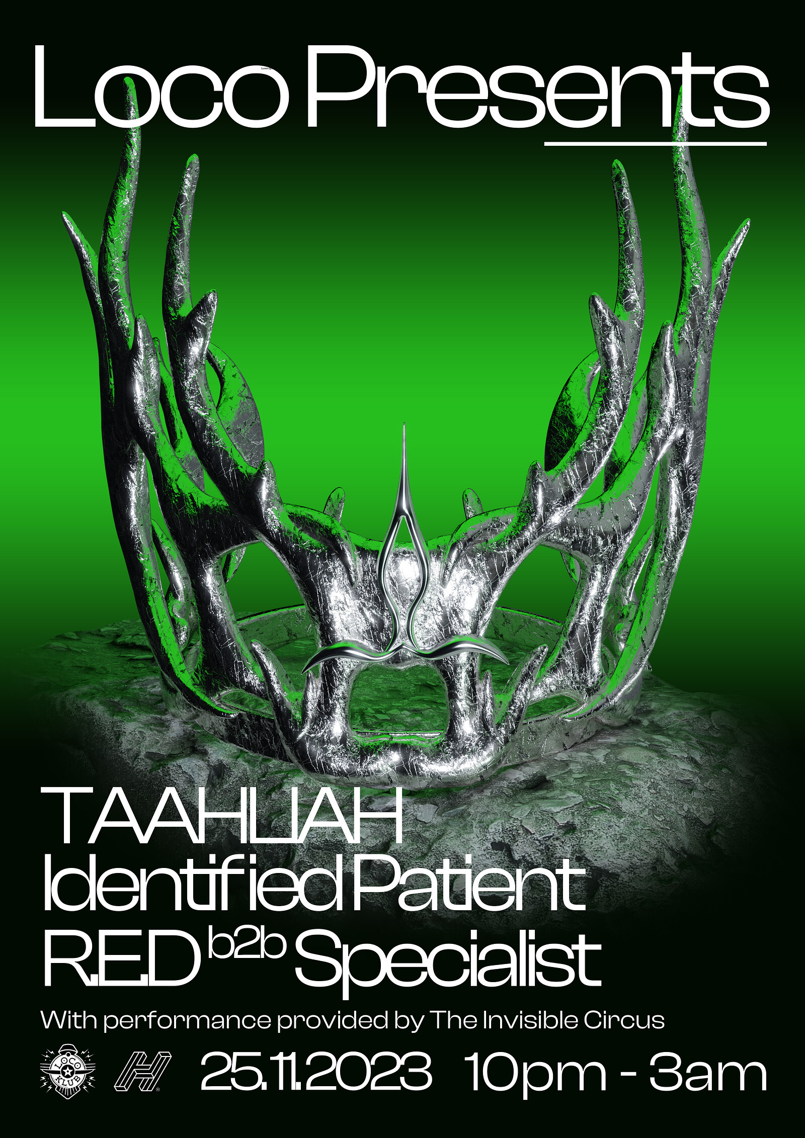 Loco Presents: TAAHLIAH, Identified Patient + more at Loco Klub