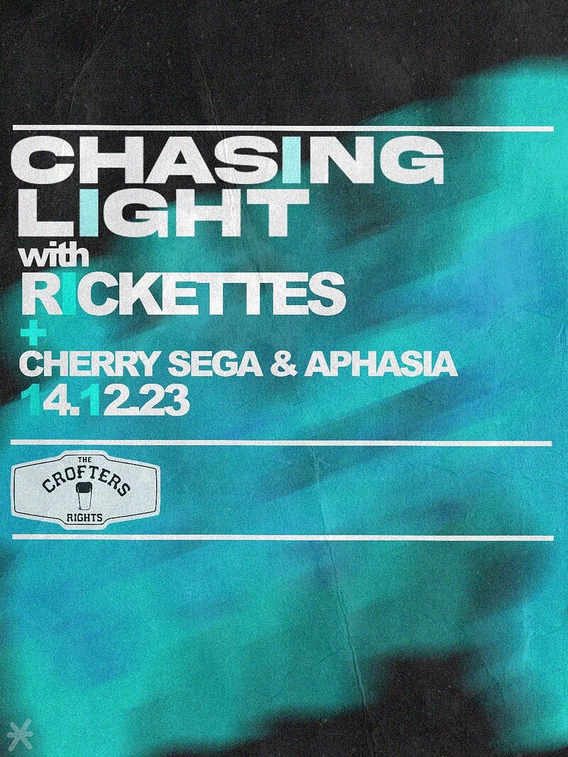 Chasing Light with Rickettes plus Support at Crofters Rights