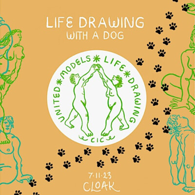 Life Drawing with a Dog at Cloak