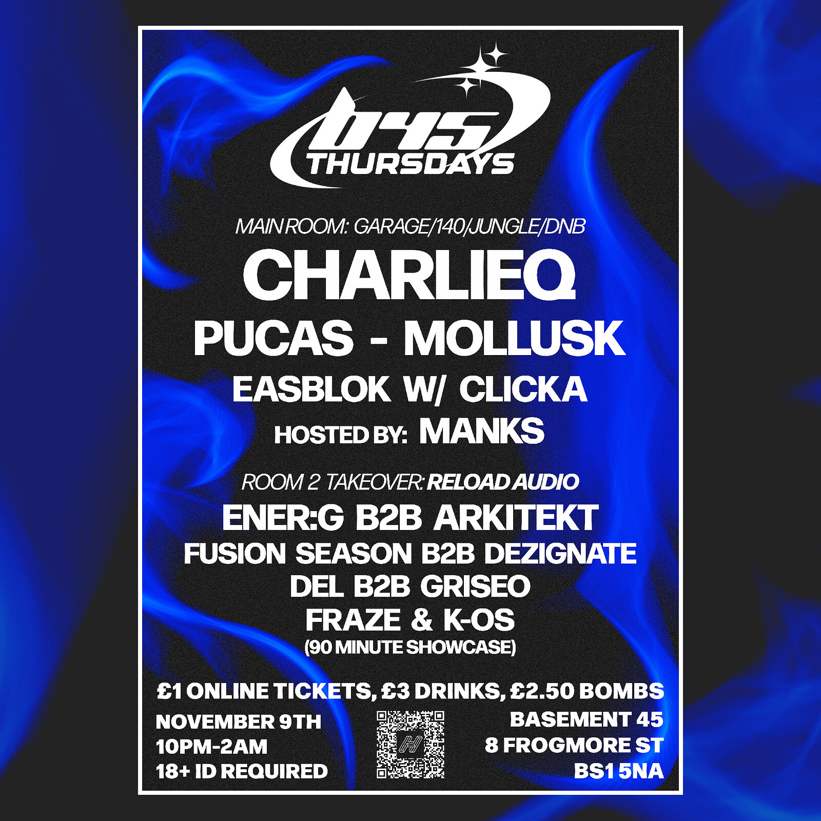 B45 Thursdays w/ CharlieQ at Basement 45