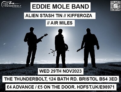 EDDIE MOLE BAND // Alien Stash Tin // Kifferoza // at The Thunderbolt