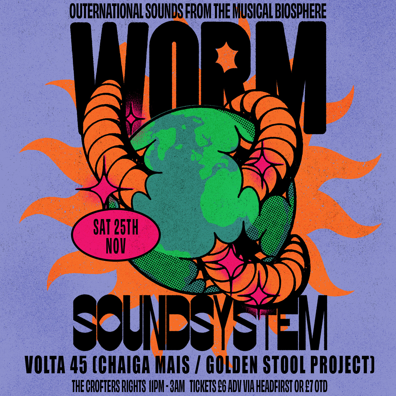 Worm Soundsystem with Volta 45 at Crofters Rights