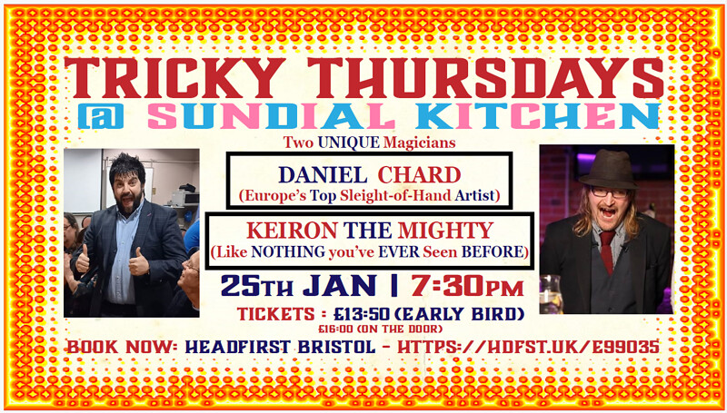The Great Baldini's Totterdown Tricky Thursdays at Sundial Kitchen, BS3 4TU