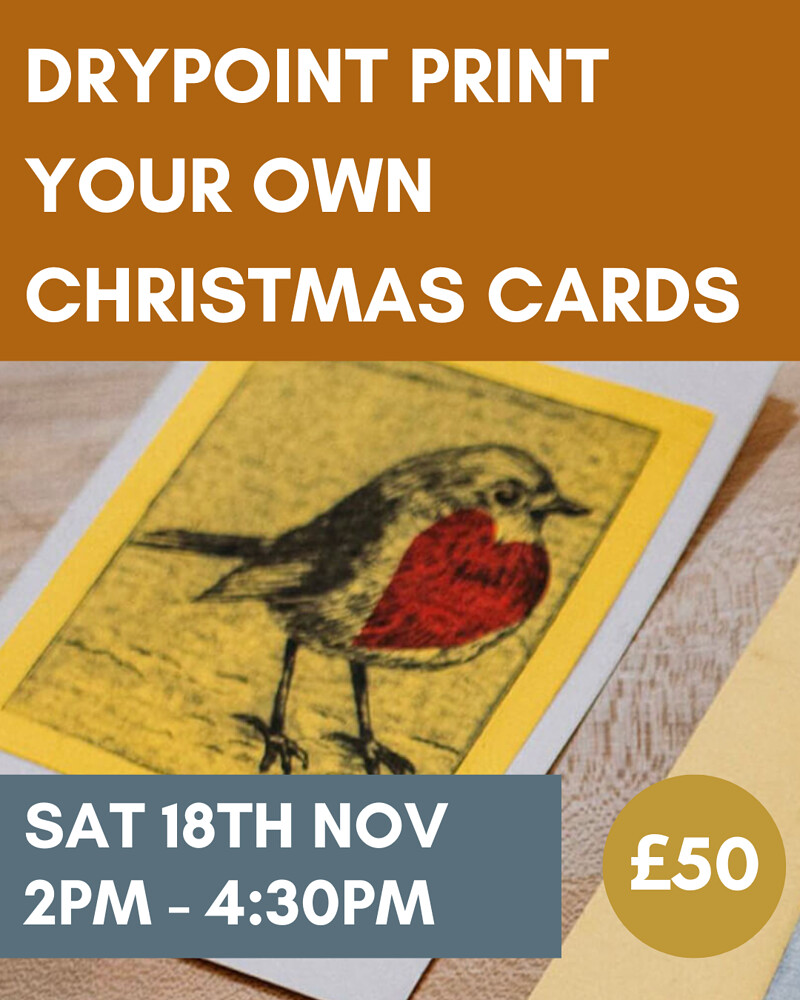 Drypoint Print Your Own Christmas Cards at Prior Shop, Cabot Circus