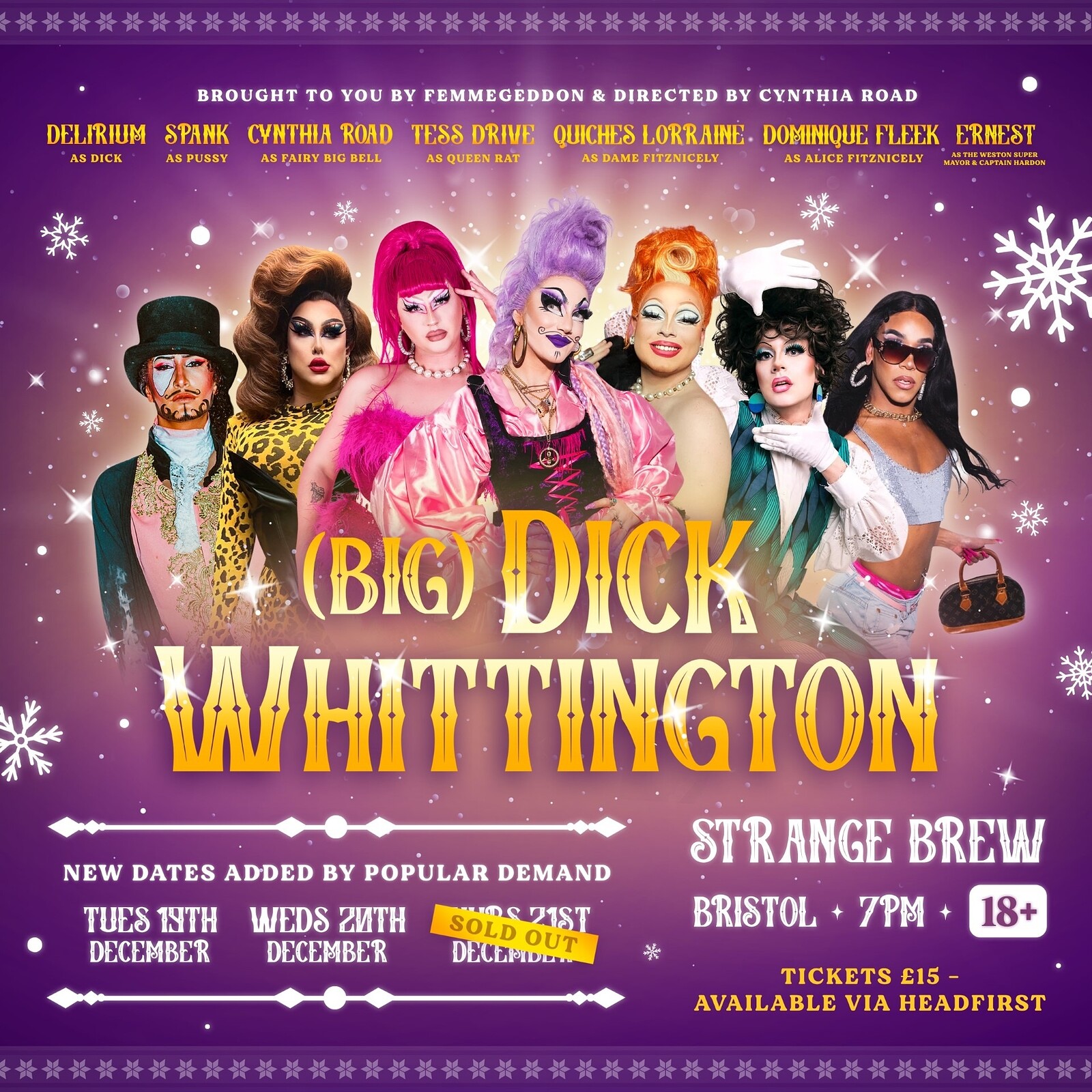 Dick Whittington 18+, 19th December at Strange Brew