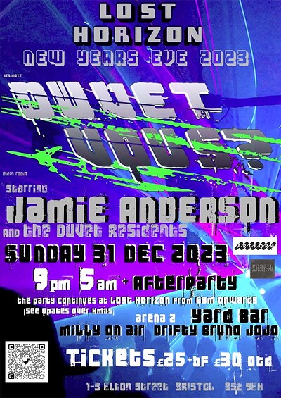NYE: Duvet Vous? w/ Jamie Anderson at Lost Horizon