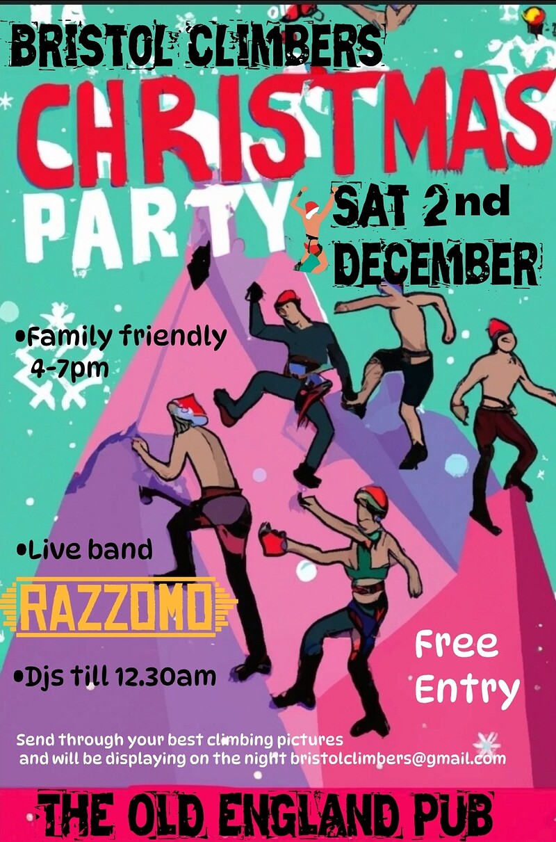 Climber's Christmas Party at The Old England Pub
