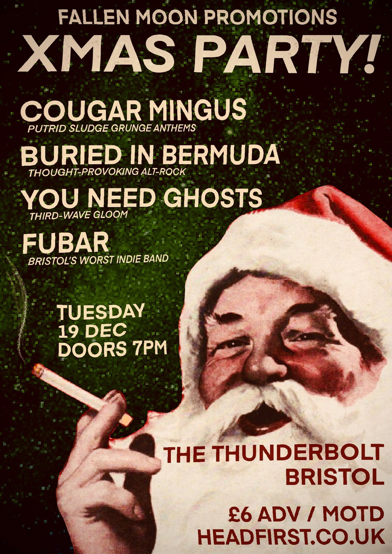 XMAS Party Cougar Mingus + festive support at The Thunderbolt