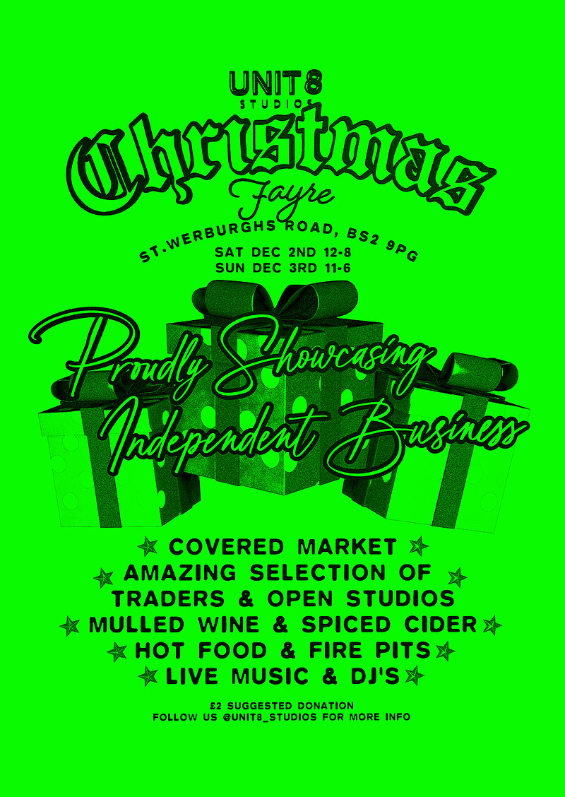 UNIT 8 CHRISTMAS FAYRE with performance by LEBO at UNIT 8 Studios
