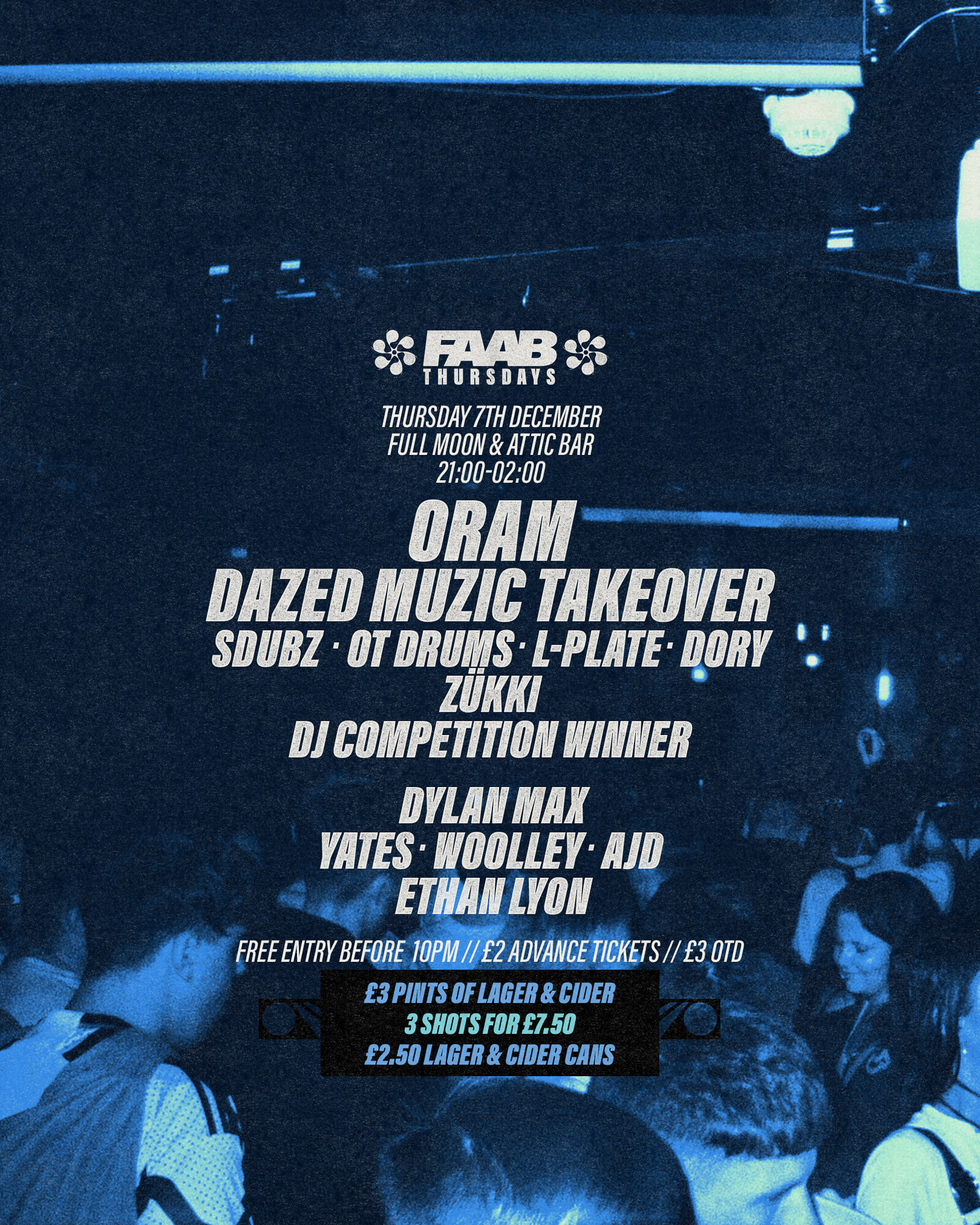 FAAB Presents: ATTIC Thursdays at The Full Moon & Attic Bar