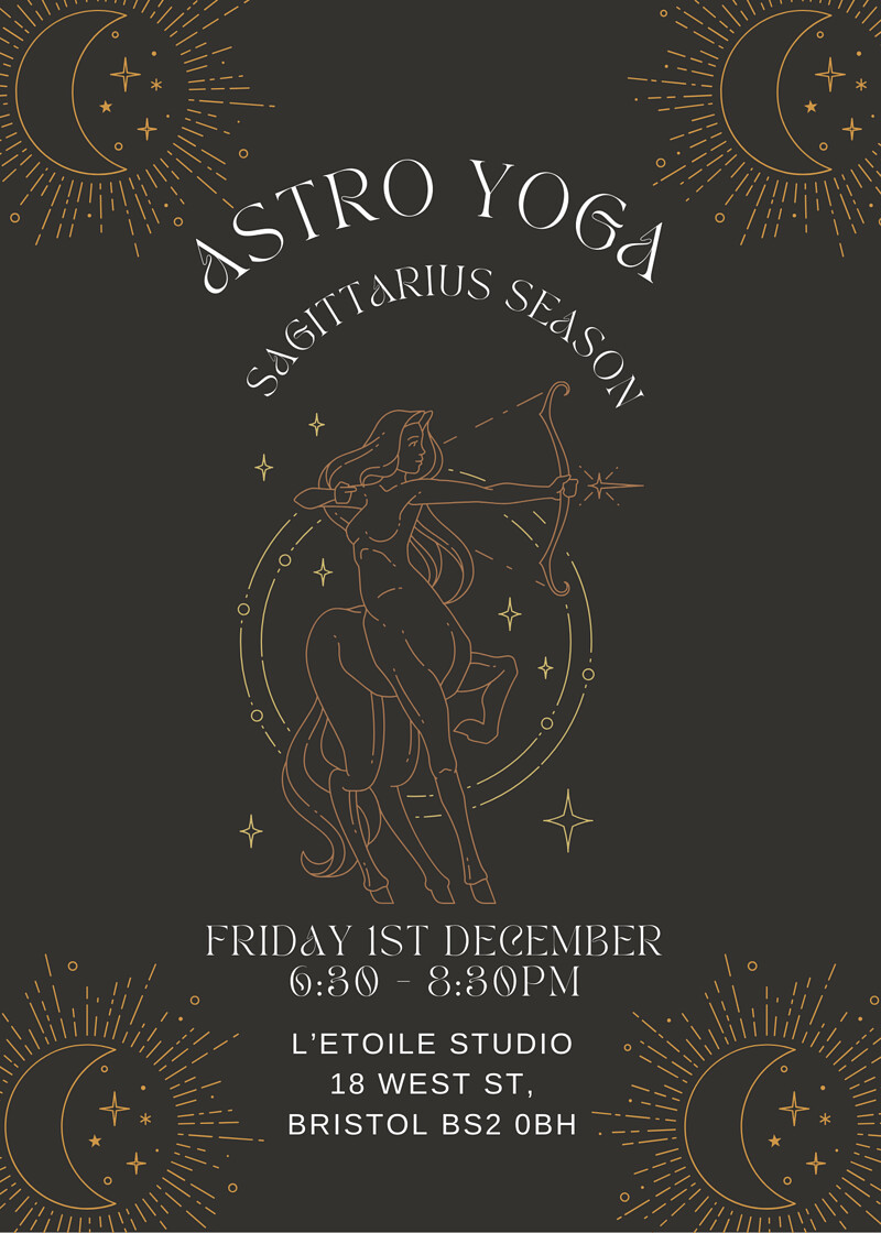 Astro Yoga - Sagittarius Season at L'Etoile Studio
