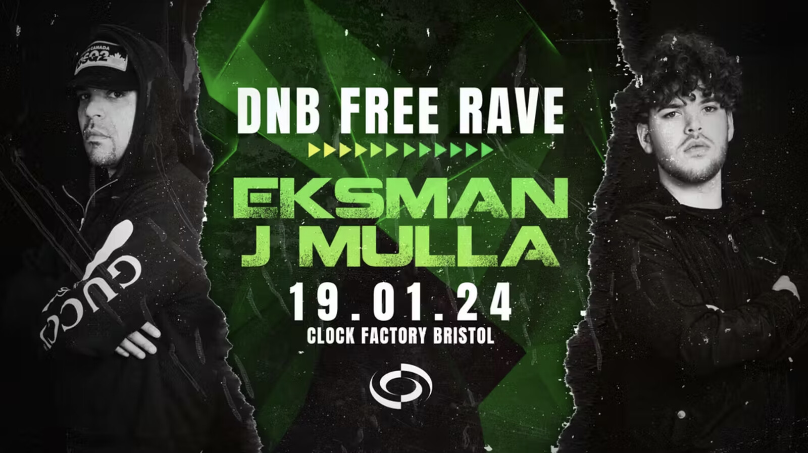 DNB Rave: Eksman & J Mulla at Clock Factory