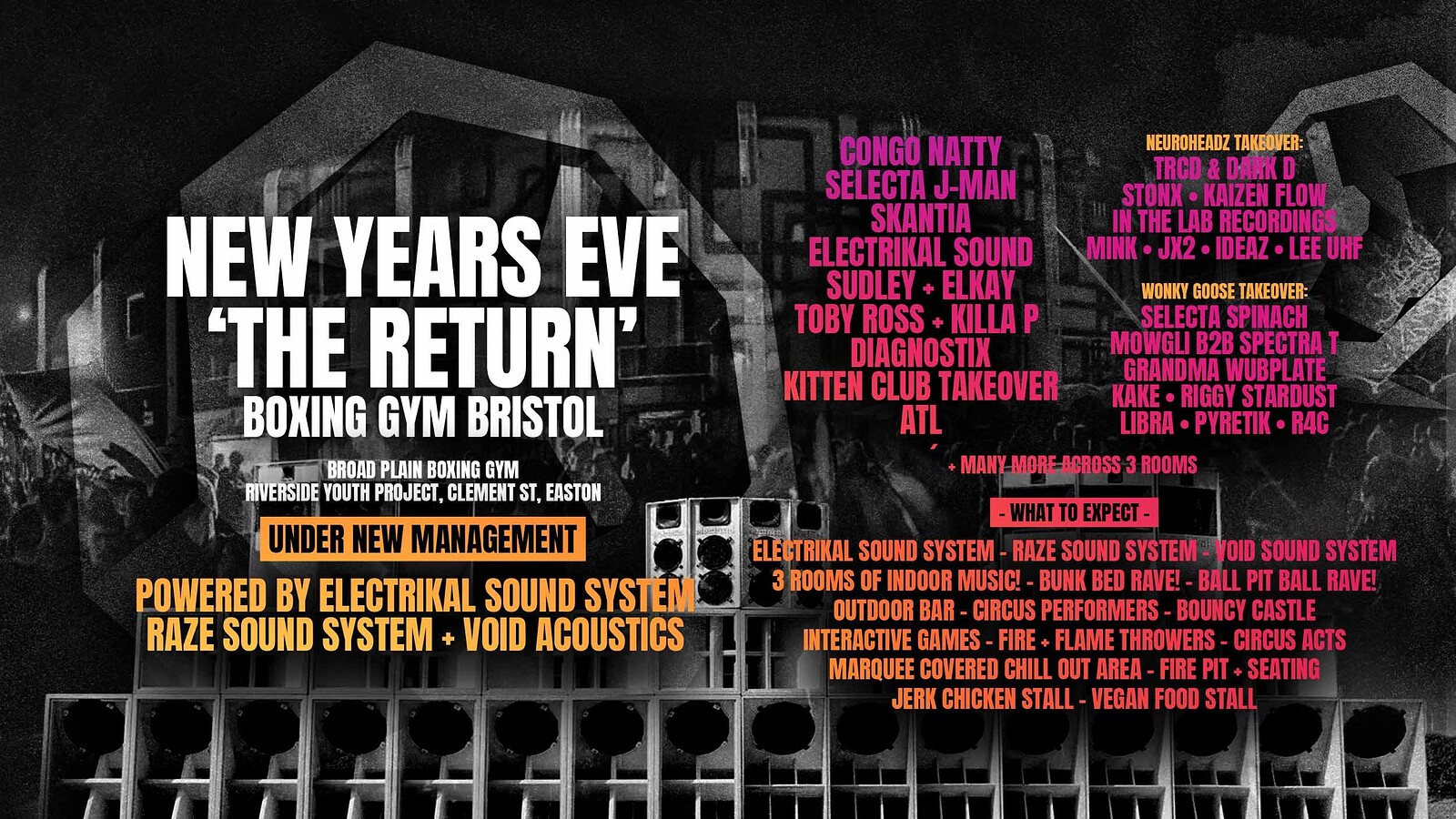 BRISTOL BOXING GYM NYE - THE RETURN at The Boxing Gym