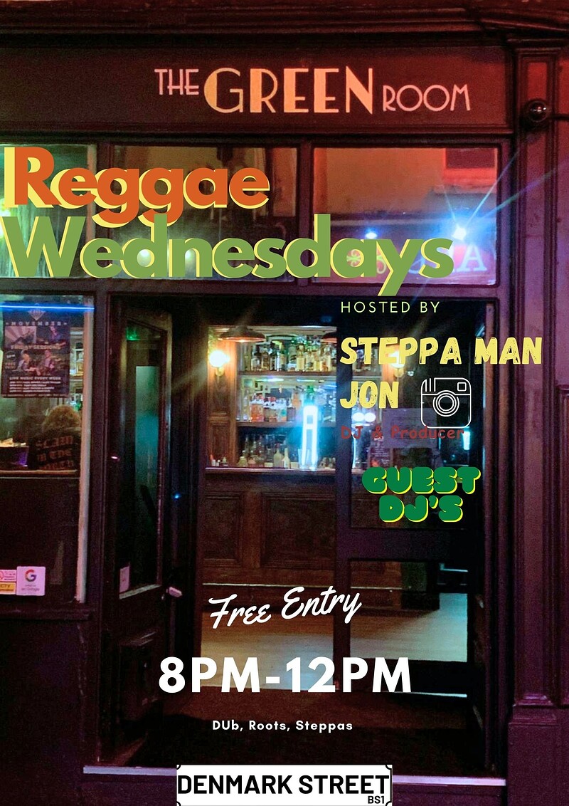 Reggae Wednesday at The Green Room