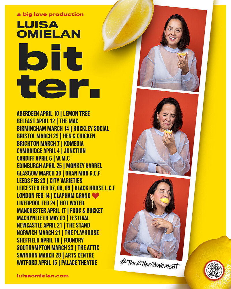 LUISA OMIELAN UK TOUR: ‘BITTER’ at Hen & Chicken Studio