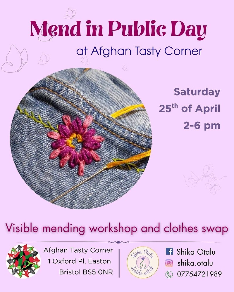 Mend in Public Day at Afghan Tasty Corner