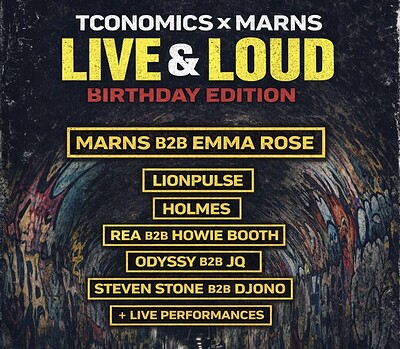 MARNS X TCONOMICS: AND LOUD at After Dark Nightclub