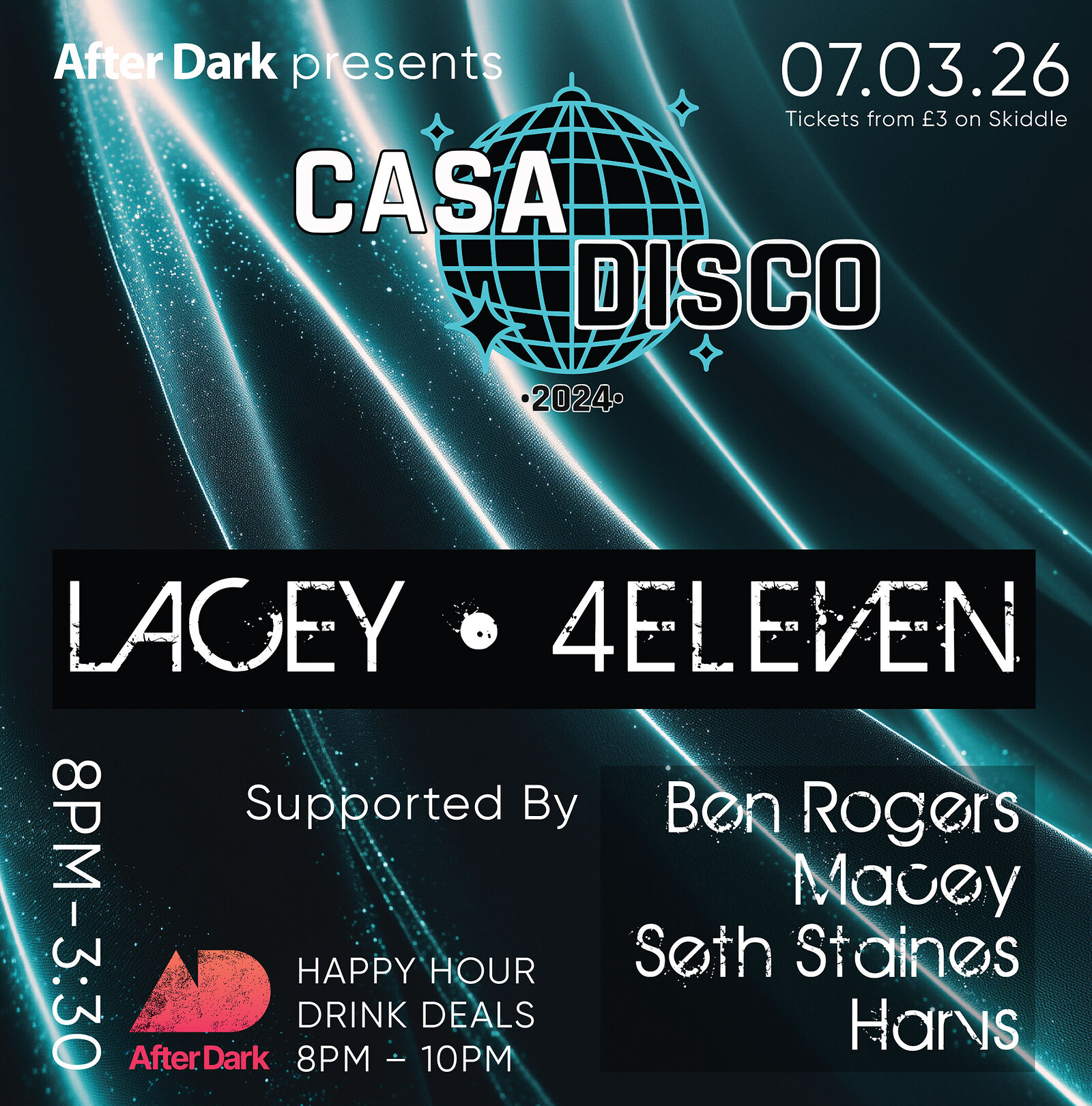 After Dark Presents....LACEY & 4ELEVEN - House & Disco at After Dark