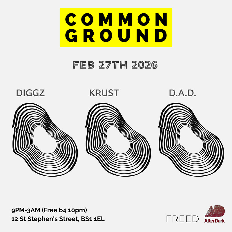 Common Ground Presents....Krust w/ D.A.D. & Diggz at After Dark