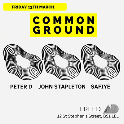 Common Ground Presents....Safiye, John Stapleton & Peter D at After Dark