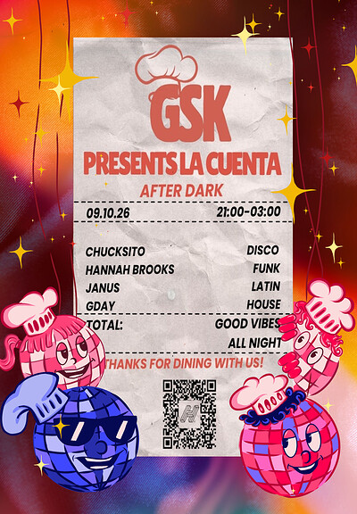 Gourmet Sound Kitchen Presents: La Cuenta at After Dark